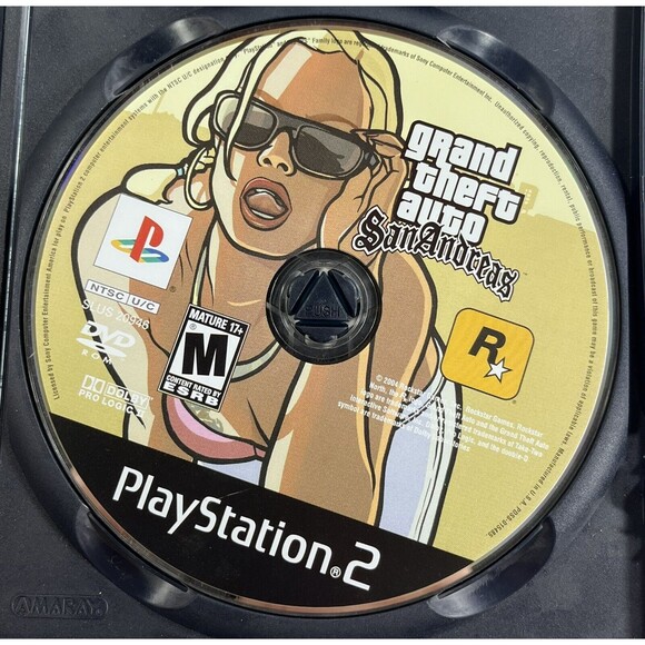 Grand Theft Auto San Andrea Sony PlayStation 2 Black Label With Manual Tested - Picture 5 of 8